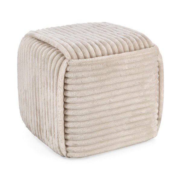 Beżowy puf Cube – Bizzotto