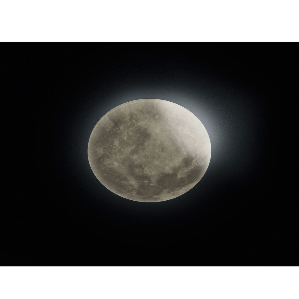 Jasnoszara dziecięca lampa sufitowa LED z kloszem ze szkła akrylowego ø 40 cm Lunar – Trio (zdjęcie 10)