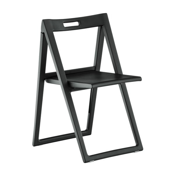 Czarne krzesło składane Pedrali Enjoy