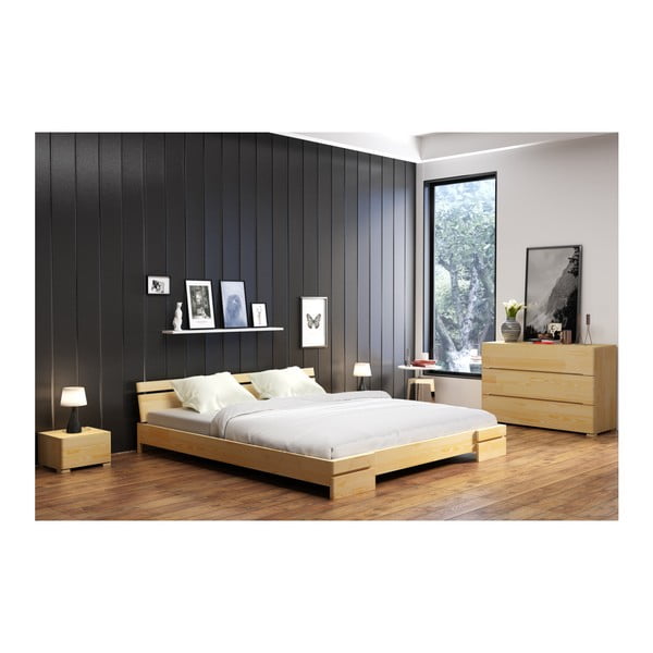 Łóżko 2-osobowe z drewna sosnowego SKANDICA Sparta, 140x200 cm-image-4