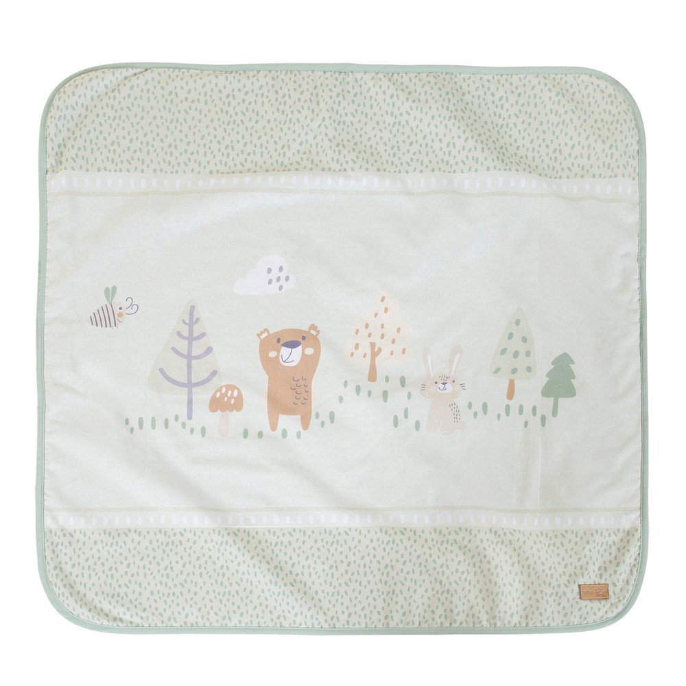 Jasnozielony koc dziecięcy z mikropluszu 80x80 cm Woodland Buddies – Roba (zdjęcie 5)