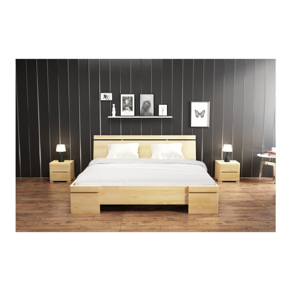 Łóżko 2-osobowe z drewna sosnowego SKANDICA Sparta Maxi, 200x200 cm-image-4