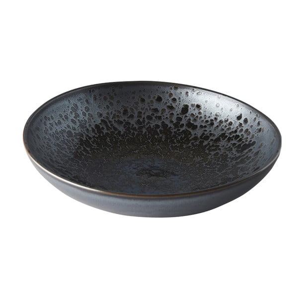 Czarno-szara ceramiczna miska do serwowania MIJ Pearl, ø 28 cm