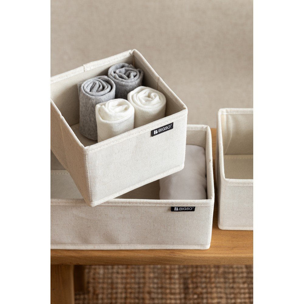 Tekstylne organizery do szuflady zestaw 3 szt. Soft Storage – Bigso (zdjęcie 3)