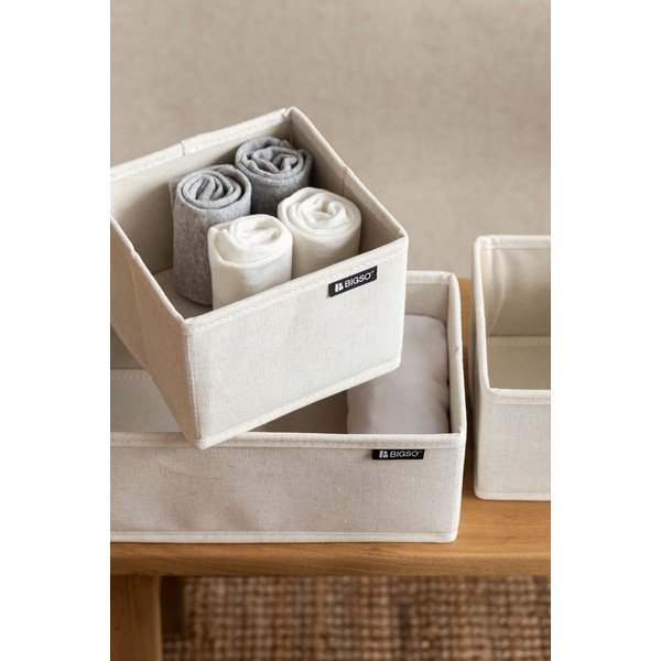 Tekstylne organizery do szuflady zestaw 3 szt. Soft Storage – Bigso-image-2