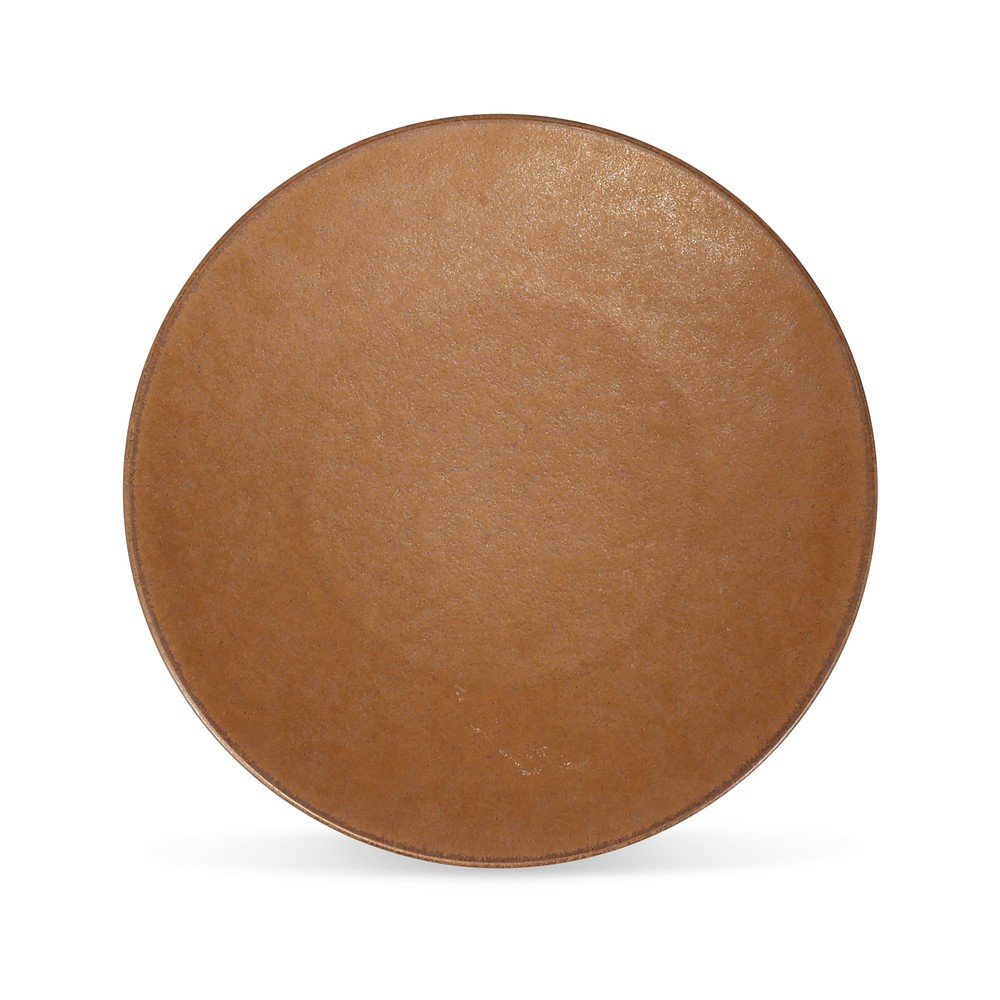 Brązowy porcelanowy talerz deserowy ø 21 cm Ovio – BonBistro