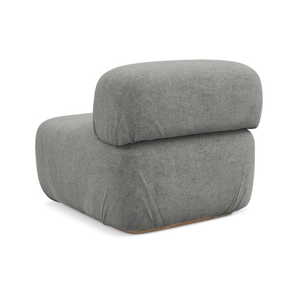 Szary moduł sofy z materiału bouclé Ailani – Makamii-image-3