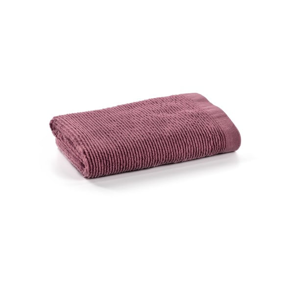 Bordowy ręcznik bawełniany Kave Home Miekki, 50x100 cm