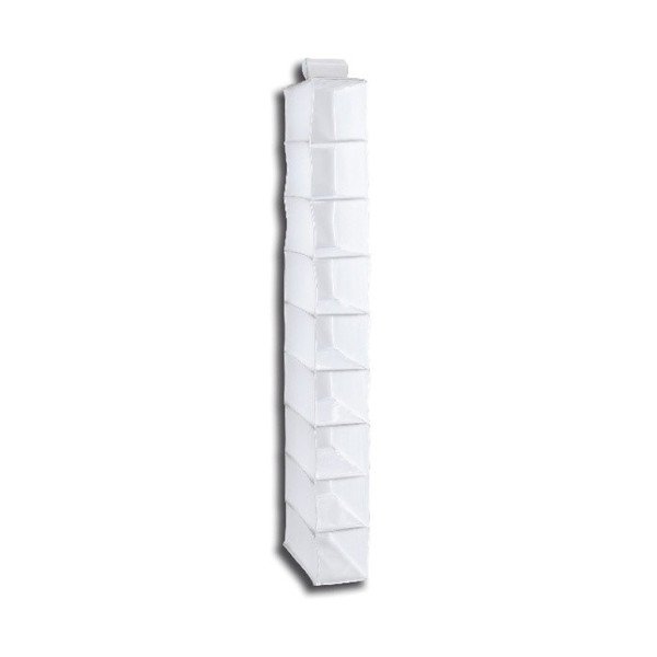 Biały organizer wiszący z 9 przegródkami Compactor Niveaux