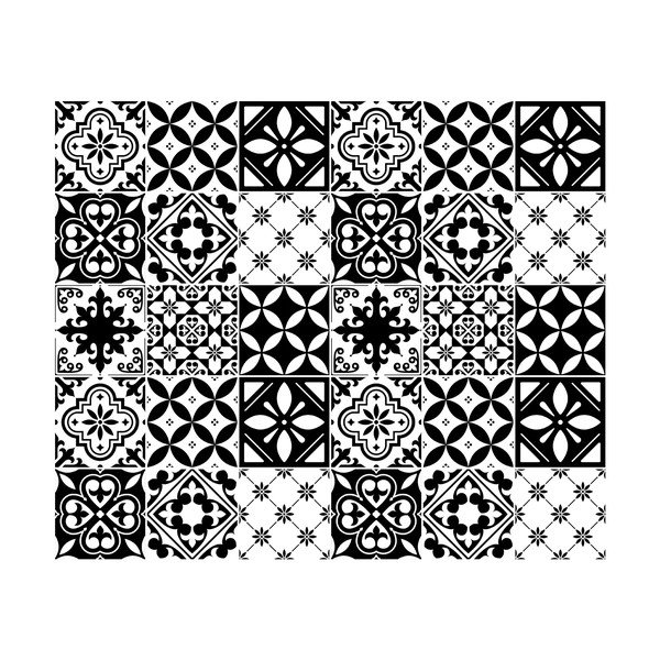 Komplet 30 dekoracyjnych naklejek ściennych Ambiance Rosario, 20x20 cm-image-2