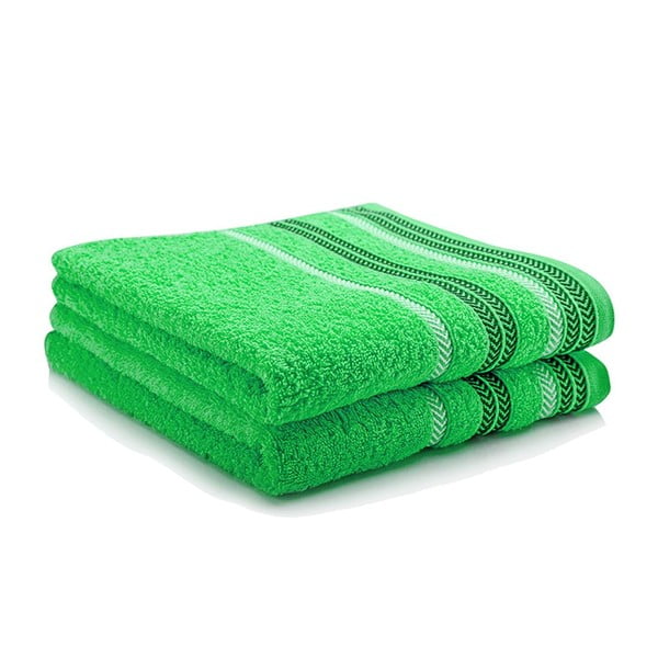 Komplet dwóch ręczników Hugo 50x90 cm, green