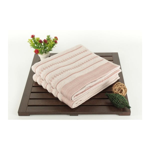 Zestaw 2 ręczników Patricia Bombeli Pink, 50x90 cm