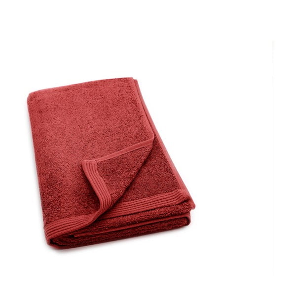 Czerwony ręcznik kąpielowy Jalouse Maison Drap De Bain Rouge, 70x140 cm