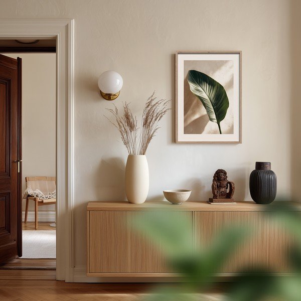 Obraz drukowany z ramą w zestawie 50x70 cm Strelizia Leaf – Styler-image-1