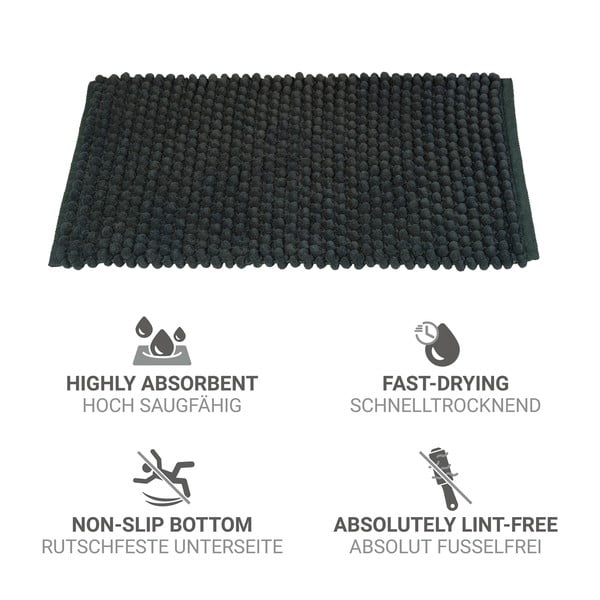 Ciemnozielony tekstylny dywanik łazienkowy 50x80 cm Solivo – Wenko-image-4