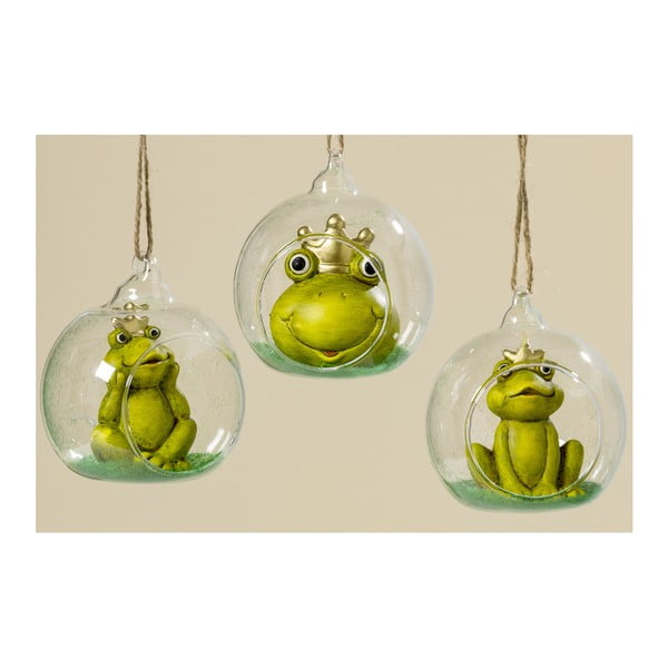 Zestaw 3 dekoracji wiszących Boltze Frog
