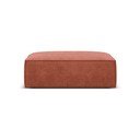 Ceglasty podnóżek z tkaniny szenilowej Vanda – Mazzini Sofas
