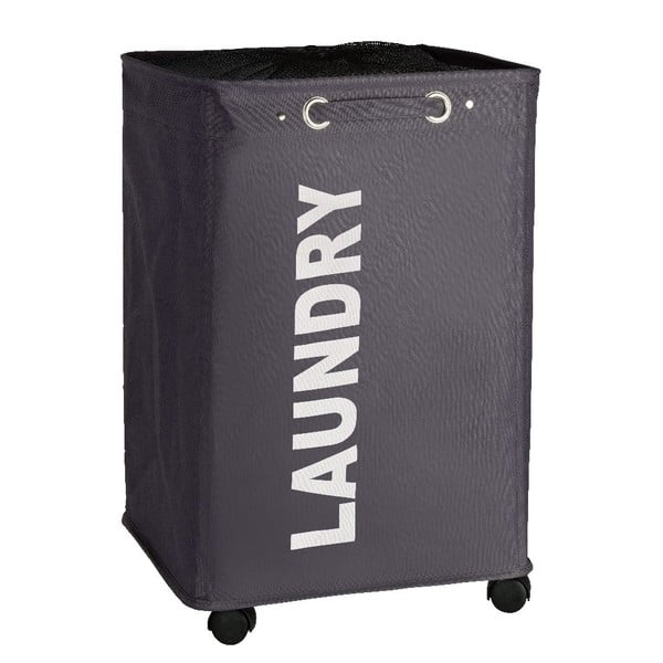 Szary kosz na pranie Wenko Quadro, 79,2 l-image-2