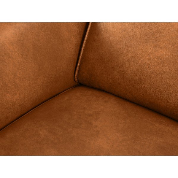 Jasnobrązowa skórzana sofa 103 cm Hubble – Windsor & Co Sofas-image-1