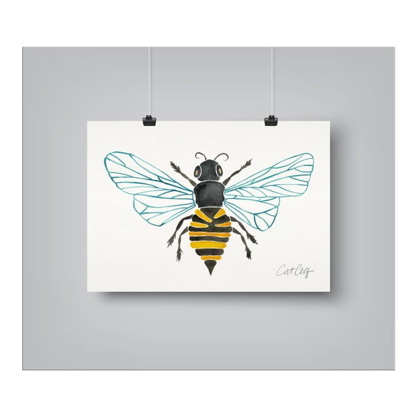 Plakat Americanflat Honey Bee by Cat Coquillette, 30x42 cm