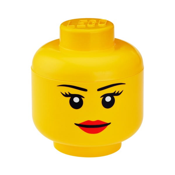 Pojemnik w kształcie głowy LEGO® Girl, Ø 16,3 cm