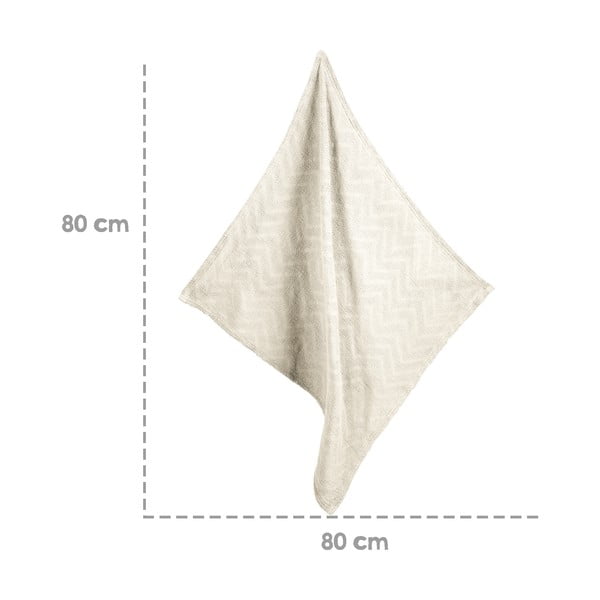 Kremowy dzianinowy koc dziecięcy z bawełny organicznej 80x80 cm Seashells – Roba-image-1