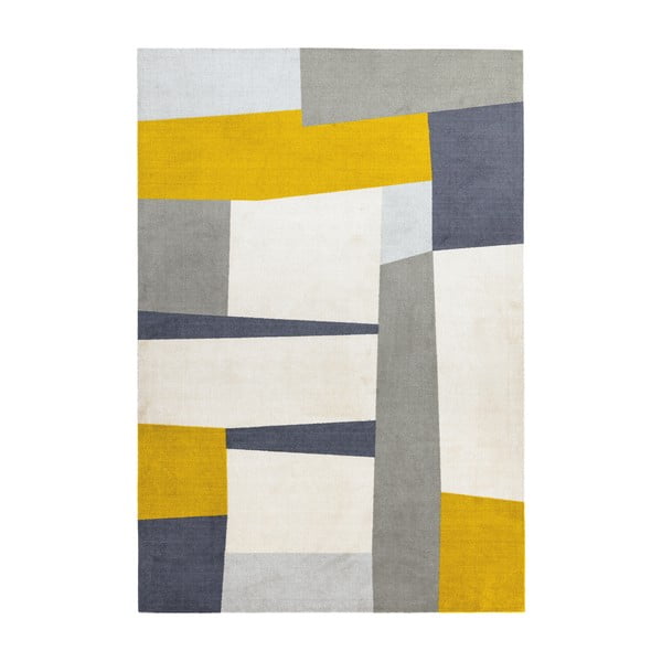 Żółto-szary dywan Asiatic Carpets Riley Carso, 200x290 cm