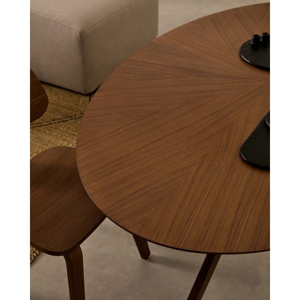 Stół z blatem w dekorze orzecha 110x180 cm Naanim – Kave Home-image-1