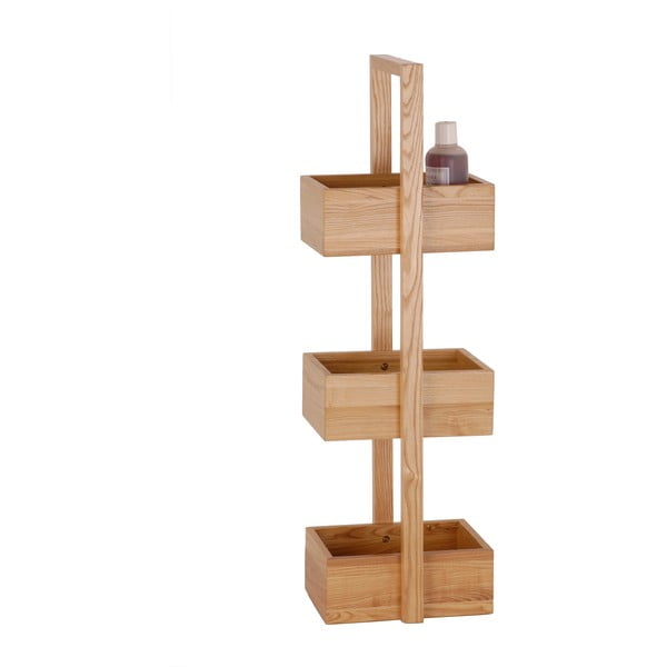 Regał łazienkowy z drewna dębowego Wireworks Caddy Mezza, wys. 84 cm-image-2