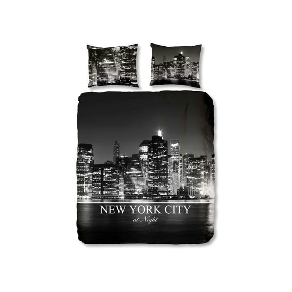 Pościel NYC Black, 140x220 cm