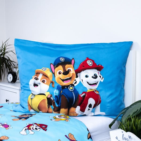 Dziecięca pościel jednoosobowa z mirowłókna 140x200 cm Paw Patrol – Jerry Fabrics-image-3