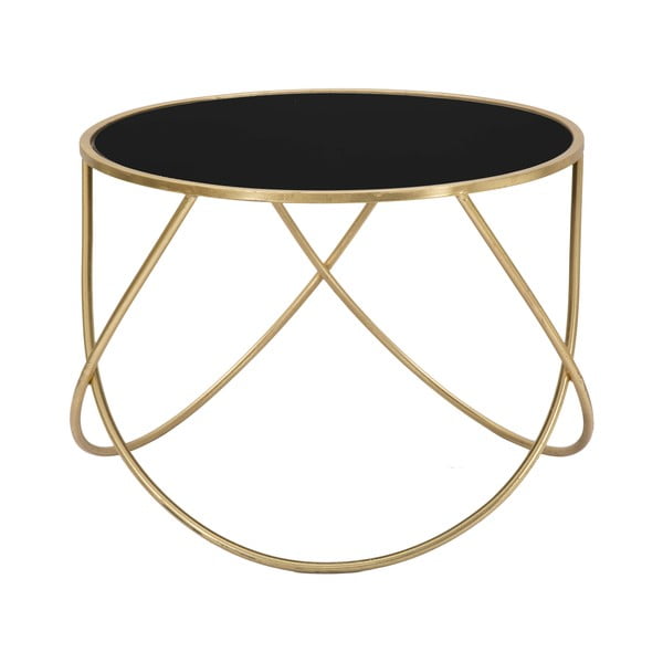Okrągły stolik ze szklanym blatem ø 60 cm Ring – Mauro Ferretti