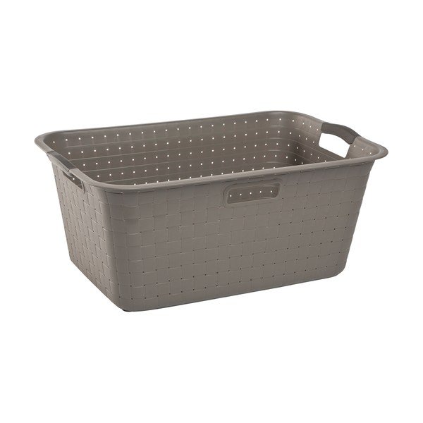 Brązowy kosz na pranie Curver Nuance, 40 l
