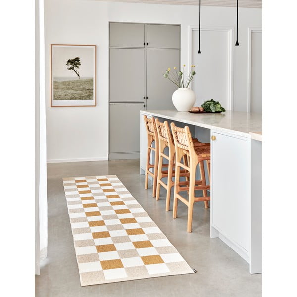 Beżowo-żółty chodnik odpowiedni na zewnątrz 70x160 cm Pix Vanilla Ochre – Pappelina-image-2