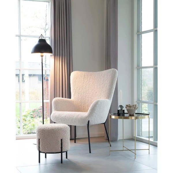 Beżowy taboret Alford – House Nordic-image-1