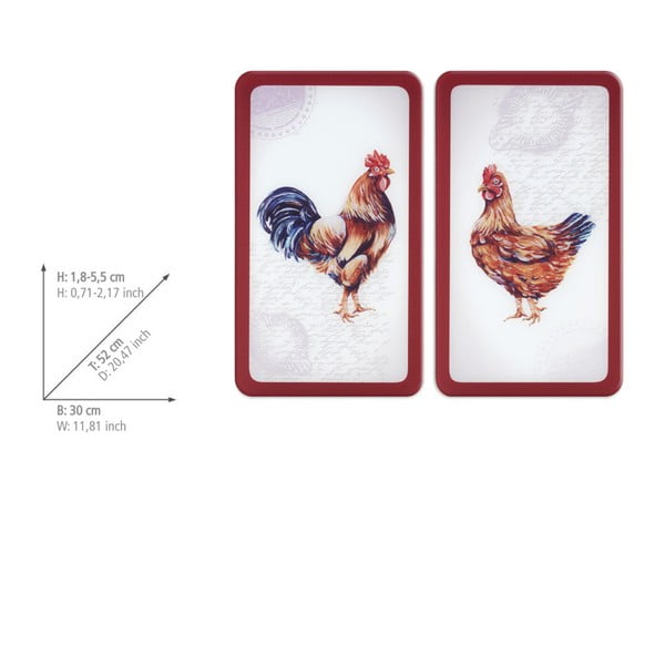 Płyty ochronne na kuchenkę ze szkła hartowanego zestaw 2 szt. 52x30 cm Farm – Wenko-image-4