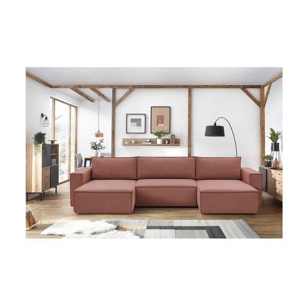 Różowy narożnik (w kształcie litery U) Nihad – Bobochic Paris-image-1