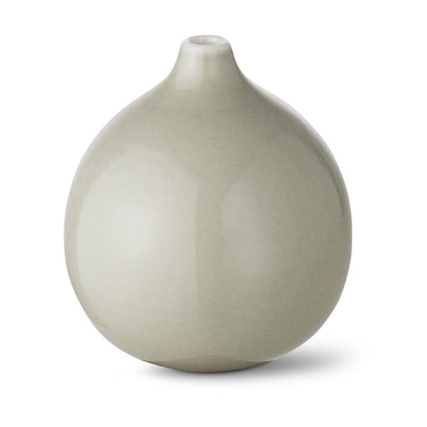 Szarozielony wazon ręcznie robiony Anne Black Drop, wys. 7 cm