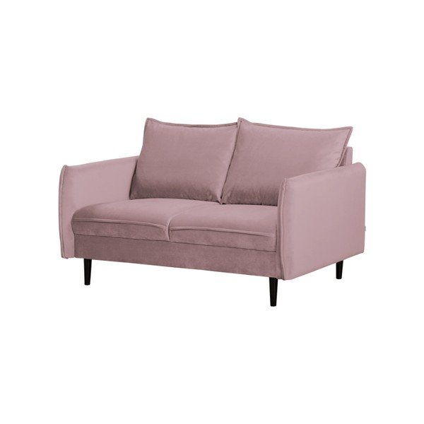 Lawendowa aksamitna sofa 138 cm Juli – Ropez-image-1