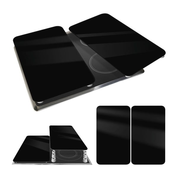 Płyty ochronne na kuchenkę zestaw 2 szt. ze szkła hartowanego 30x52 cm Universal – Wenko-image-2