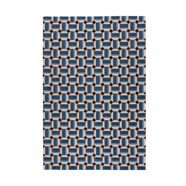 Niebieski dywan 120x170 cm Lennox Geometric – Flair Rugs