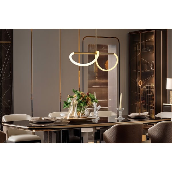 Lampa wisząca LED w kolorze złota Supreme – Candellux Lighting-image-1