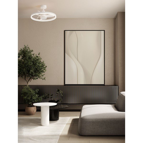 Biała metalowa lampa sufitowa LED ze ściemniaczem Lunair – Nova Luce-image-1