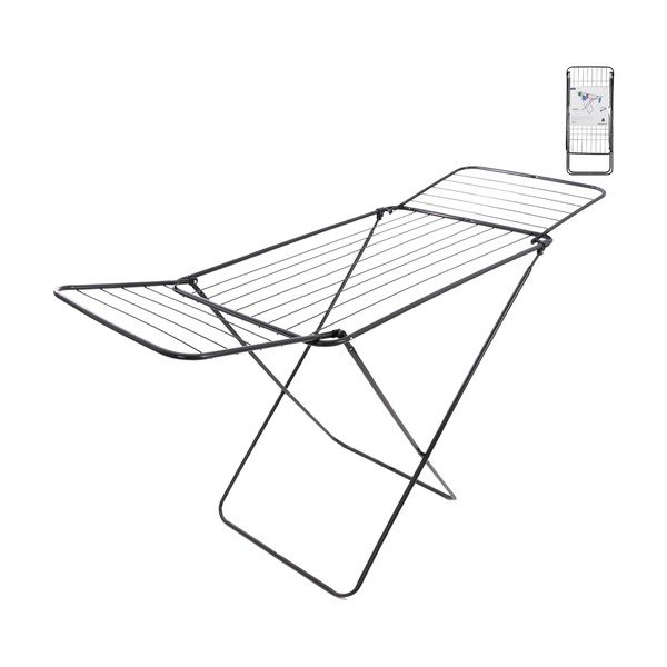 Czarna/antracytowa suszarka na pranie 15 m – Orion