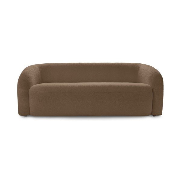 Brązowa sofa z materiału bouclé 193 cm Elina – Bobochic Paris