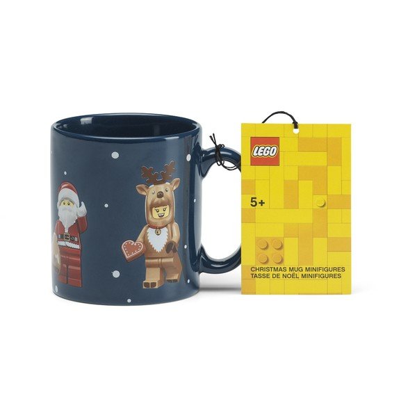 Ciemnoniebieski ceramiczny kubek dla dzieci 300 ml Christmas Minifigures – LEGO®-image-3