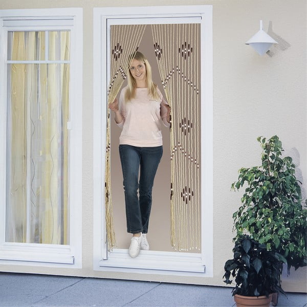 Bambusowa zasłona na drzwi w naturalnym kolorze 90x200 cm – Maximex-image-3