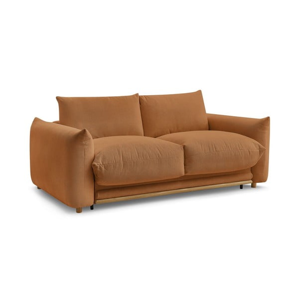 Pomarańczowa rozkładana sofa 234 cm Ernest – Bobochic Paris-image-3