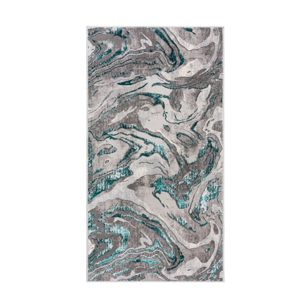 Szaro-niebieski dywan Flair Rugs Marbled, 80x150 cm