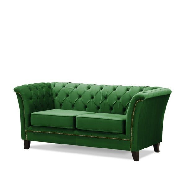 Zielona sofa dwuosobowa Wintech Newport